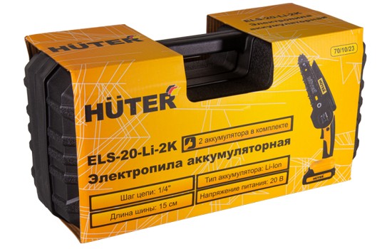 Электропила аккумуляторная Huter ELS-20-Li-2К